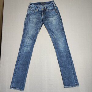 Silver Jeans Berkley women's sz W26/L34 washed blue colour skinny straight leg